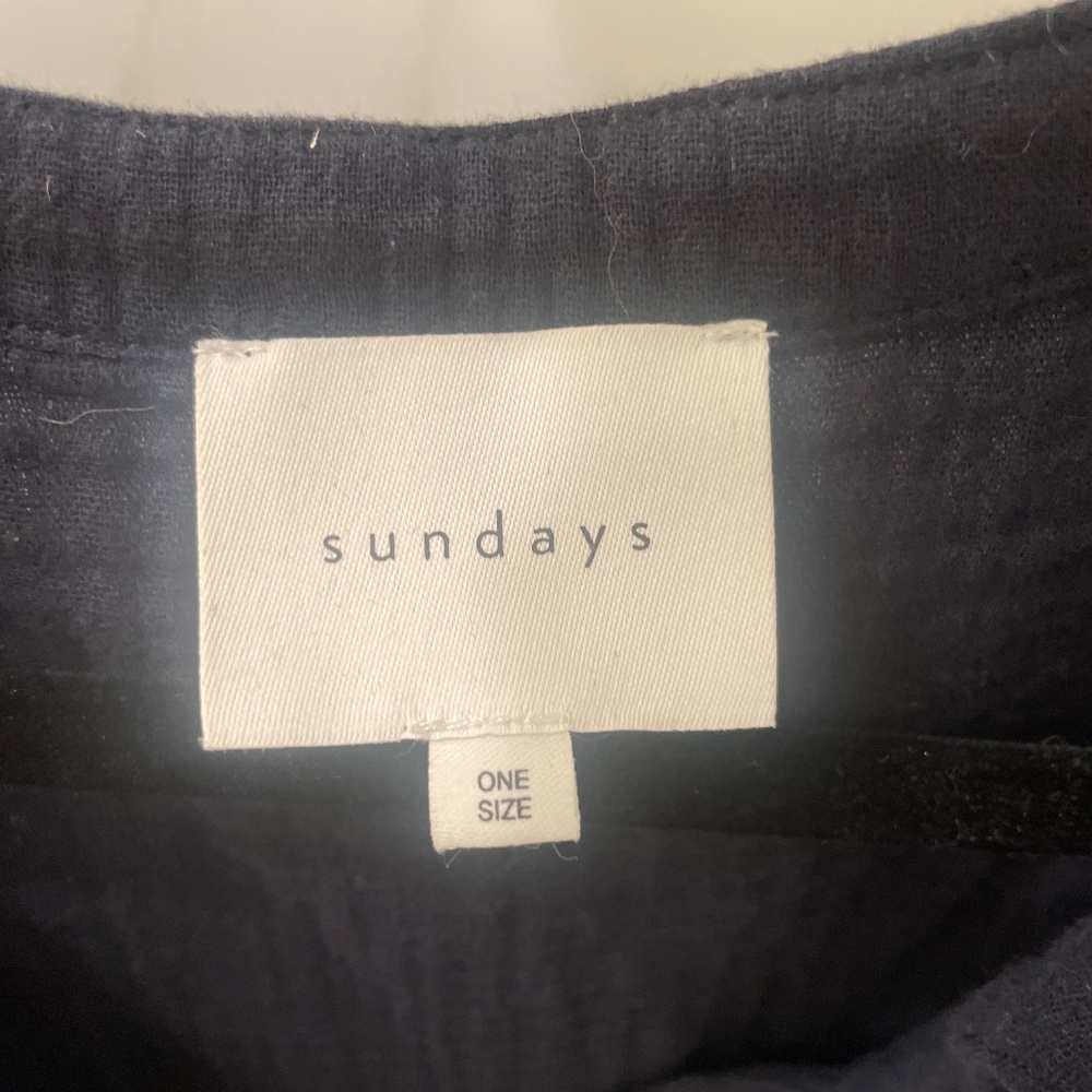 Sundays one size black cotton shirt - Picture 5 of 6
